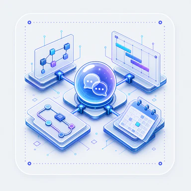 Contextual collaboration concept illustration