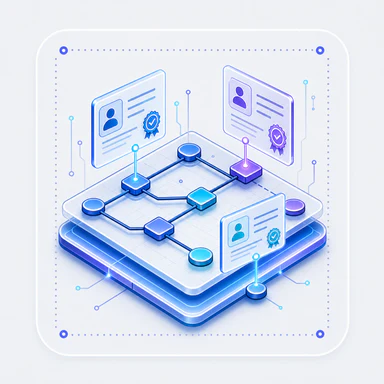 Visual topology and contracts concept illustration